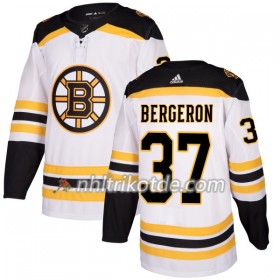 Boston Bruins Trikot Patrice Bergeron 37 Adidas 2017-2018 Weiß Authentic - Herren